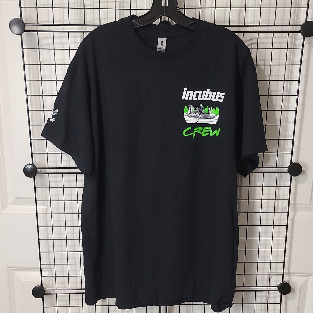 NEW. INCUBUS Crew Gildan Black Tee. Limited ed.
